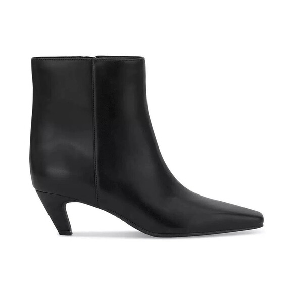 INC International Concepts Shoes - I.N.C. International Concepts Womens Sareya Mid-Heel Bootie Black Smooth 9.5M
